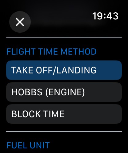 Flight Time Settings