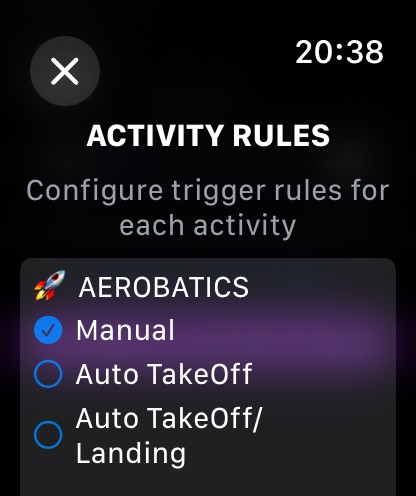 Activity Rules Settings