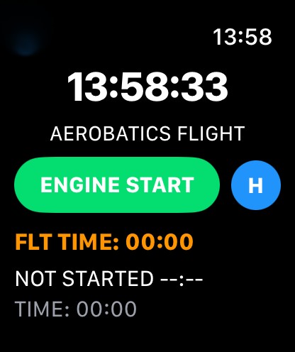 Start Flight Screen